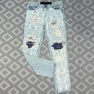 One Teaspoon Destroyed Ripped Jeans [11008]